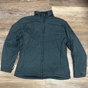 Columbia Women's Large Sea Green Embroidered Full Zip Interchange Puffer Jacket